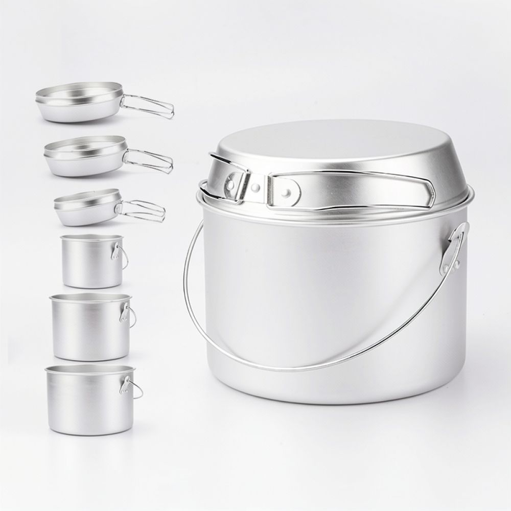 Набор алюминиевой посуды для п – обзор и цена Camping Cooking Dining Set