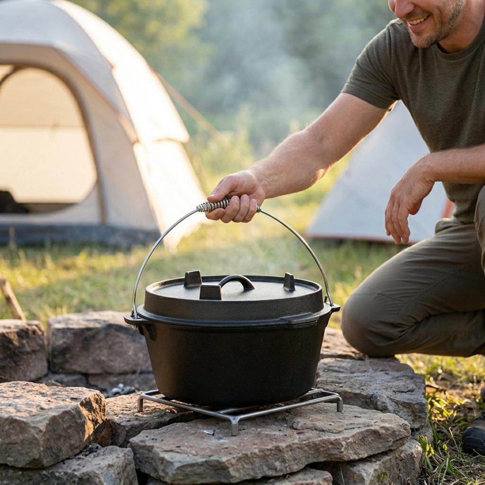 Чугунная походная кастрюля без – обзор и цена Camp Dutch Oven Cast